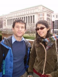 Deena Guzder and Ayub Nuri at Columbia Graduate School of Journalism.
